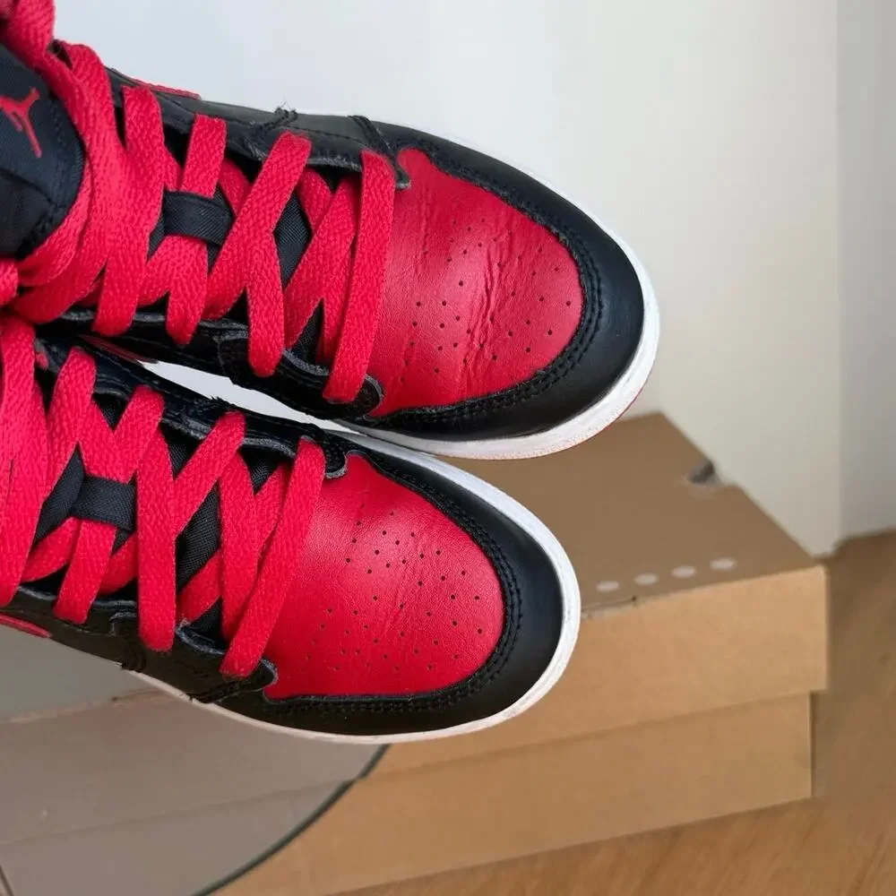 Nike Air Jordan 1 Mid ‘Alternate Bred’ Kids Sneakers- SZ 1 Y